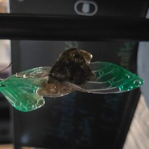 Handmade Resin Earth Fairy Wings Earrings